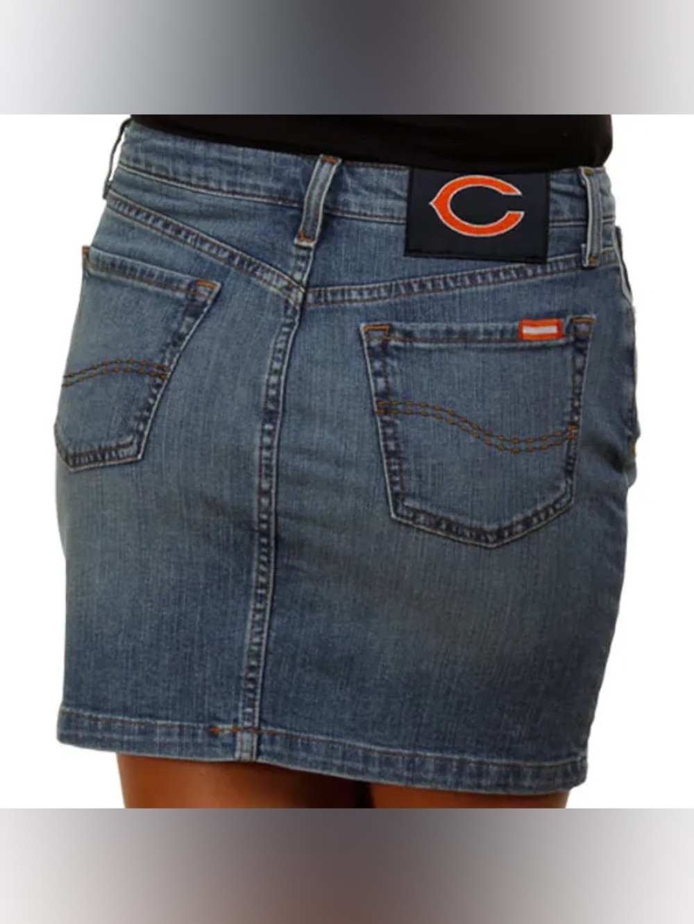 NFL mini Blitz Jean skirt Women’s 12 Chicago Bears